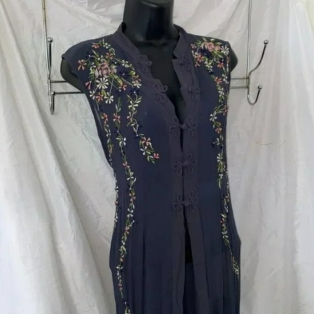 Vintage Asian Open Front Tunic